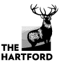 The hartford logo with a deer on it.