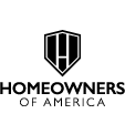 The logo for homeowners of america.