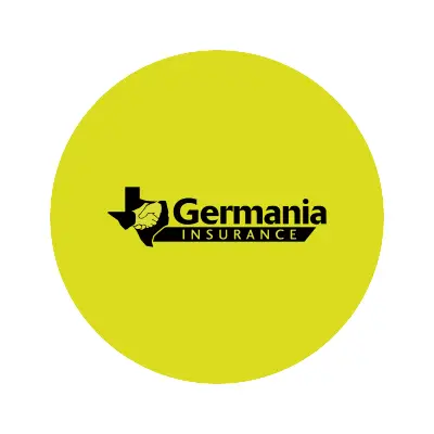 Germania insurance logo on a yellow circle.