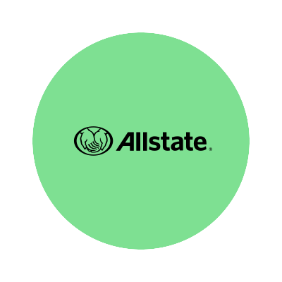 Allstate logo on a green circle.